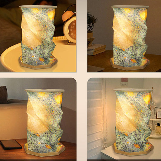 Vintage Foldable Paper Table Lamp - Dupont Paper